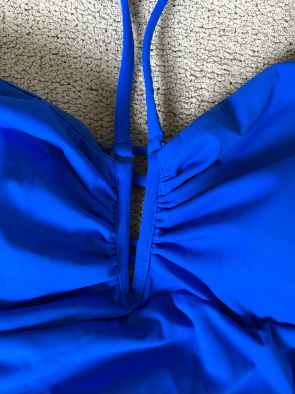Strap Detail One-Piece Swimsuit - Cobalt Blue